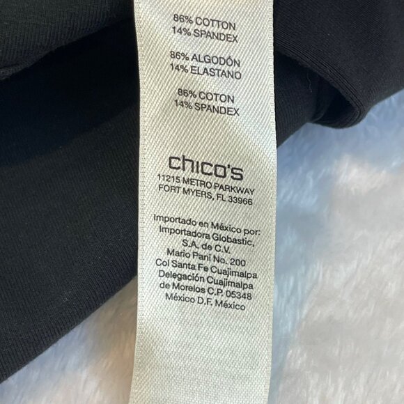 Zenergy Tummy Control Leggings Women's Size 12 Black Cropped High Waist Cotton - Picture 5 of 12